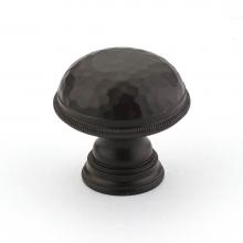 Schaub and Company 571-10B - Knob,Hammered, Knurled Edge, Oil Rubbed Bronze, 1-1/4'' dia