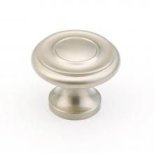 Schaub and Company 703-15 - Knob, Satin Nickel, 1-1/4'' dia