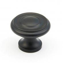 Schaub and Company 703-FB - Knob, Flat Black, 1-1/4'' dia