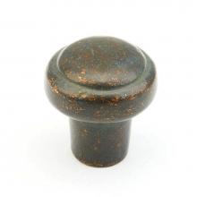 Schaub and Company 781-VI - Knob, Round, Verde Imperiale, 1-3/8'' dia