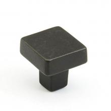 Schaub and Company 789-BB - Knob, Square, Black Bronze, 1-1/4'' dia
