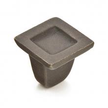 Schaub and Company 810-BB - Knob, Square, Black Bronze 1-1/4''