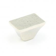 Schaub and Company 814-PWB - Knob, Rectangle, Polished White Bronze, 1-1/4''