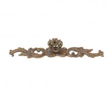 Schaub and Company 817-MBR - Knob with backplate, Monticello Brass, 7-3/8''