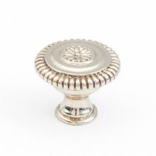 Schaub and Company 968M-WB - Knob, White Brass, 1-5/16'' dia