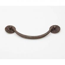 Schaub and Company 978-HLB - Bail Pull with rosettes, Highlighted Bronze,  5-1/2'' cc