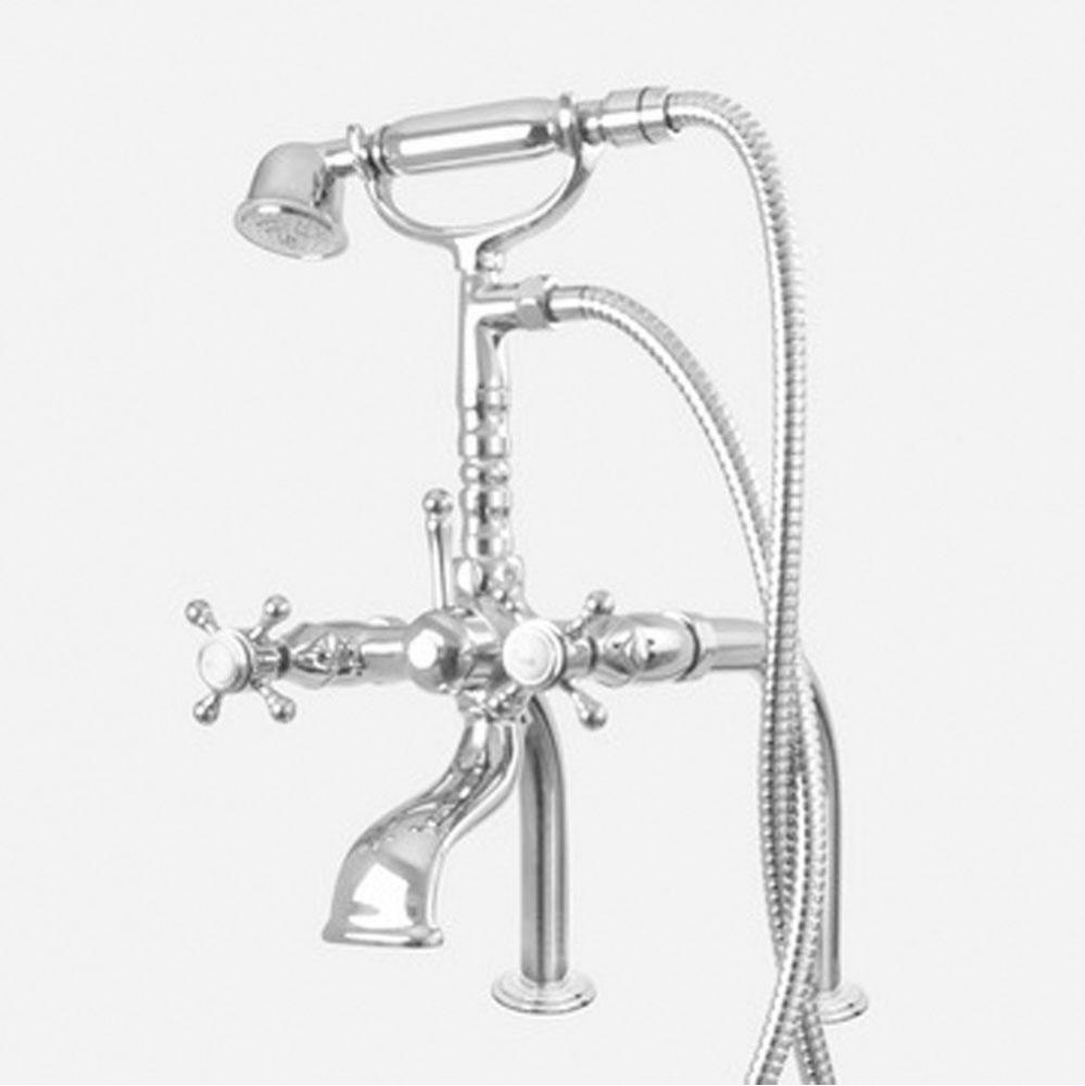 Deckmount Telephone Handshower - W/Extended 8'' Legs - W/St. Michel