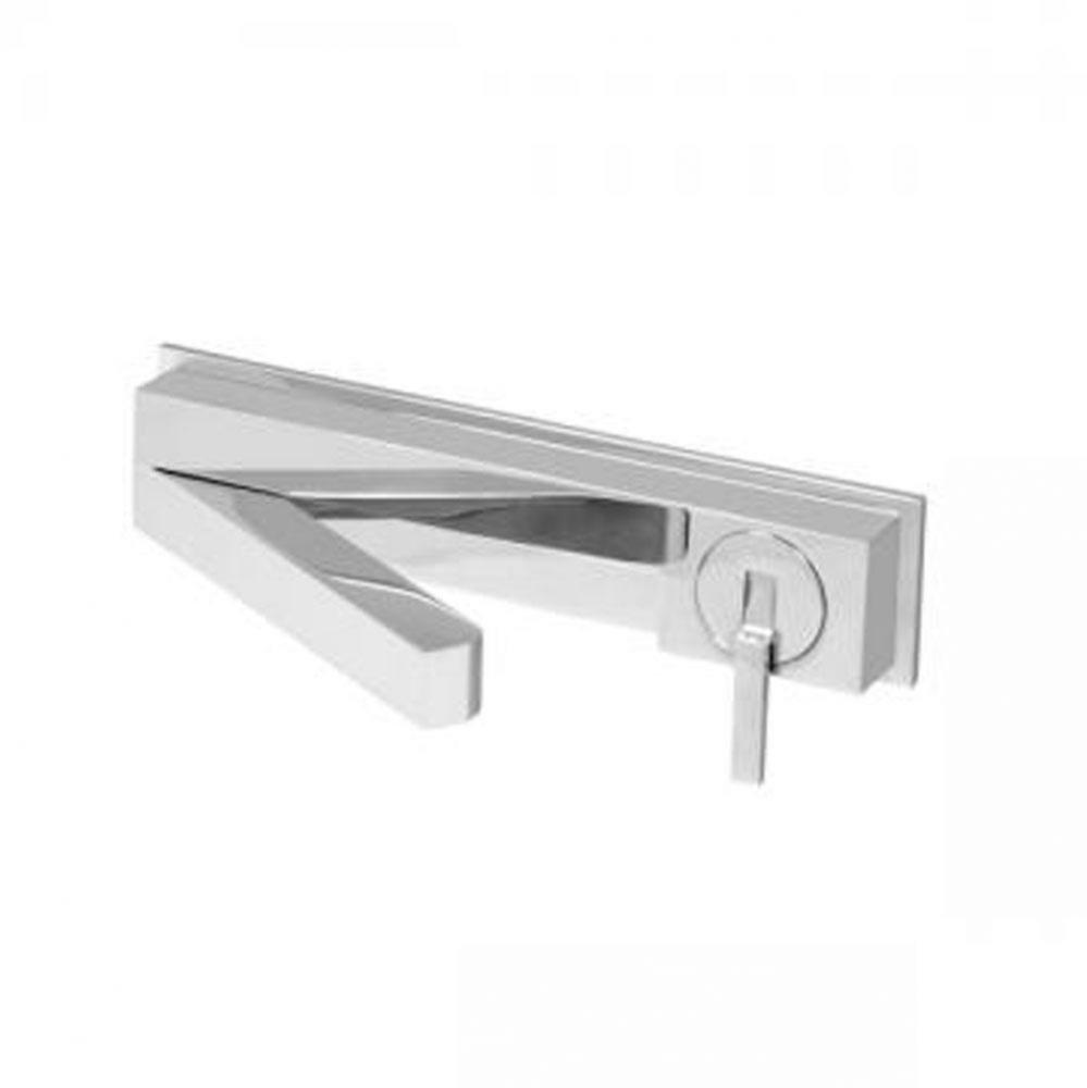 WALL Faucet with Articulating Spout 11'' and Joystick handle CHROME .26