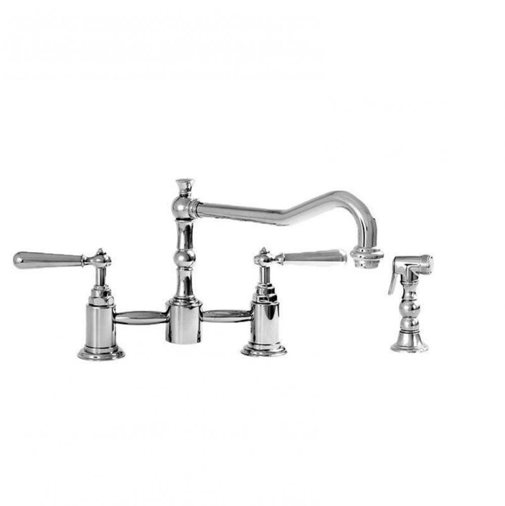 Pillar Style Kitchen Faucet W/Sidespray W/Loire