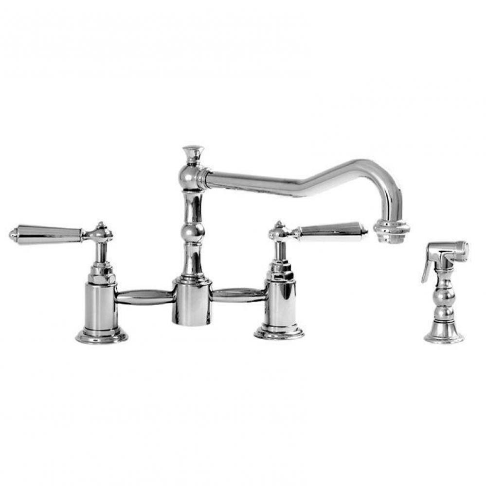 Pillar Style Kitchen Faucet W/Sidespray W/Monte Carlo