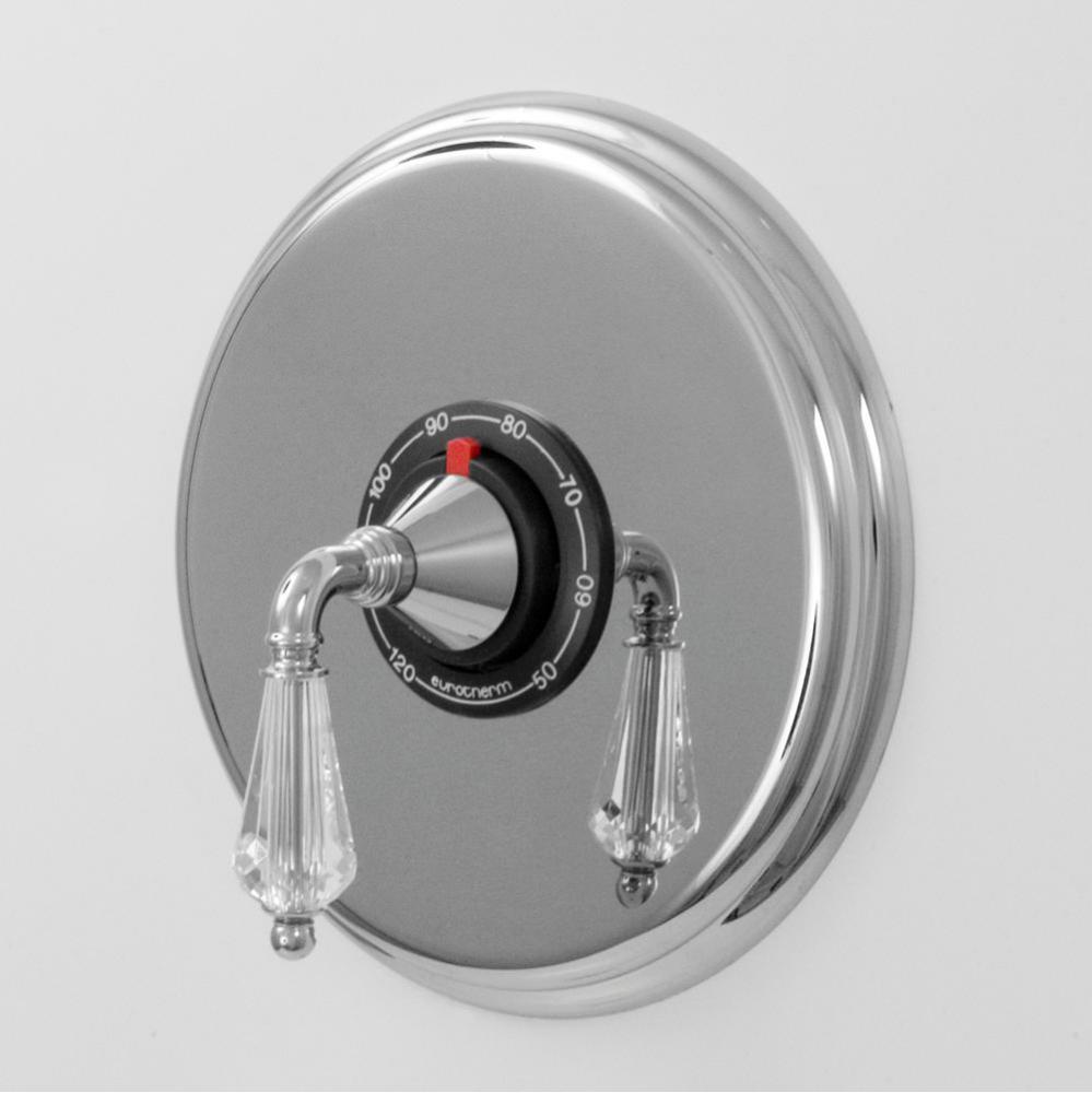 3/4'' Thermostatic Set With 9'' Plate Trim Portofino Crystal Chrome .26