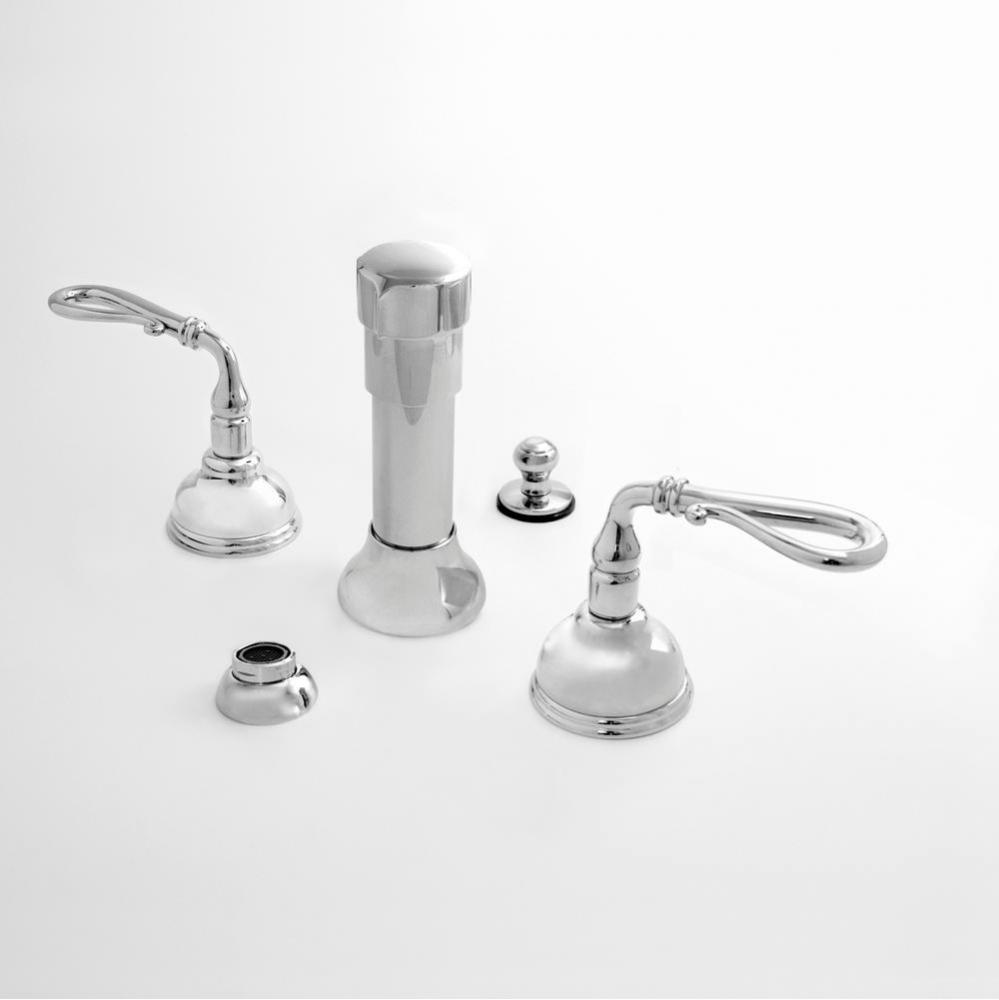 Bidet Set Complete BORDEAUX CHROME .26