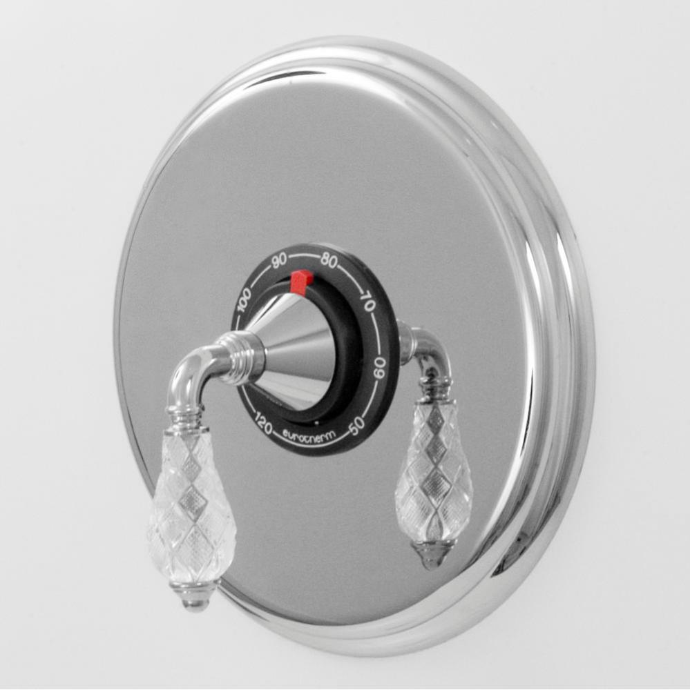 3/4'' Thermostatic Set with 9'' Plate TRIM LUXEMBOURG CHROME .26