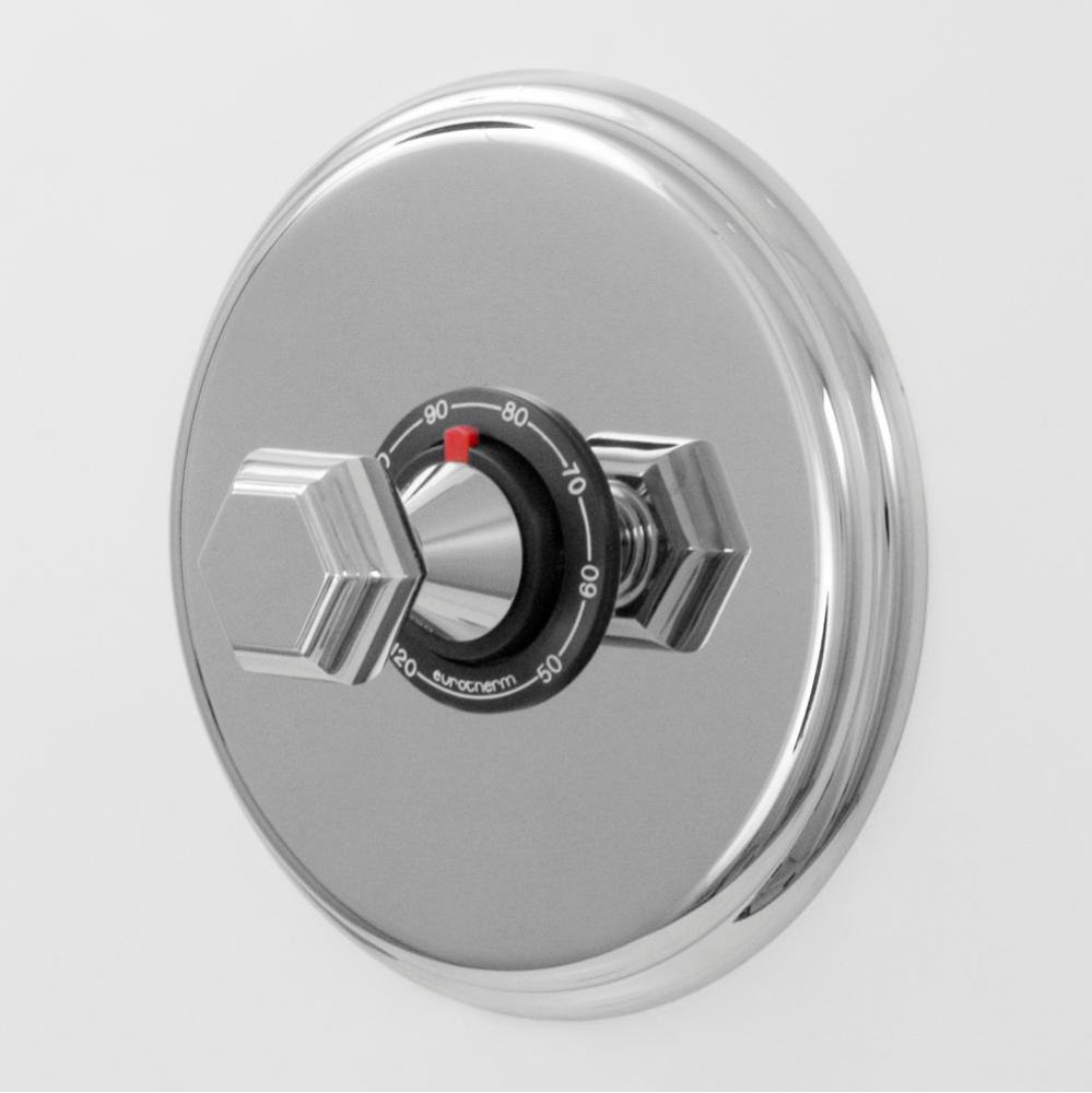 3/4'' Thermostatic Valve - Traditional Trim Only - 9'' Plate - Alicante