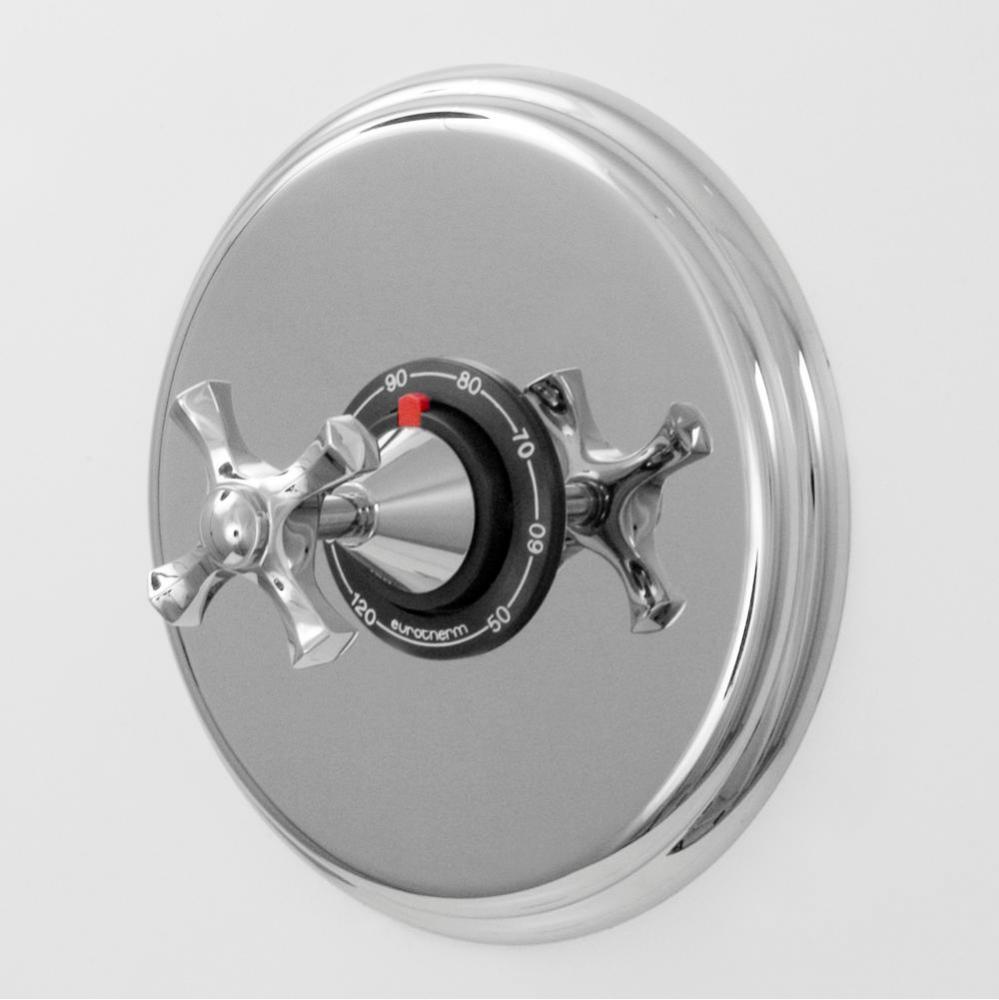 3/4'' Thermostatic Set with 9'' Plate TRIM MALLORCA CHROME .26