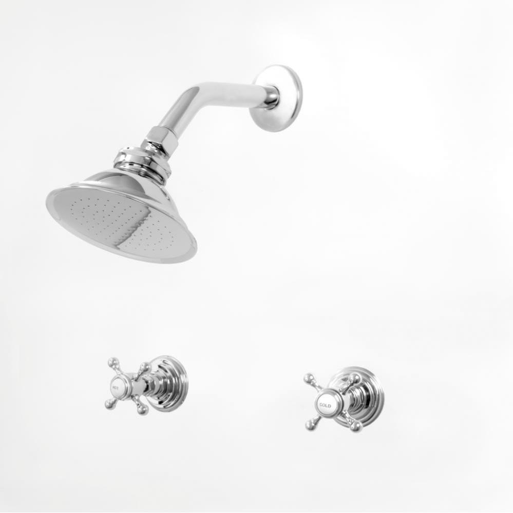 2 Valve Traditional Shower Set TRIM (Includes HAF) SUSSEX CHROME .26