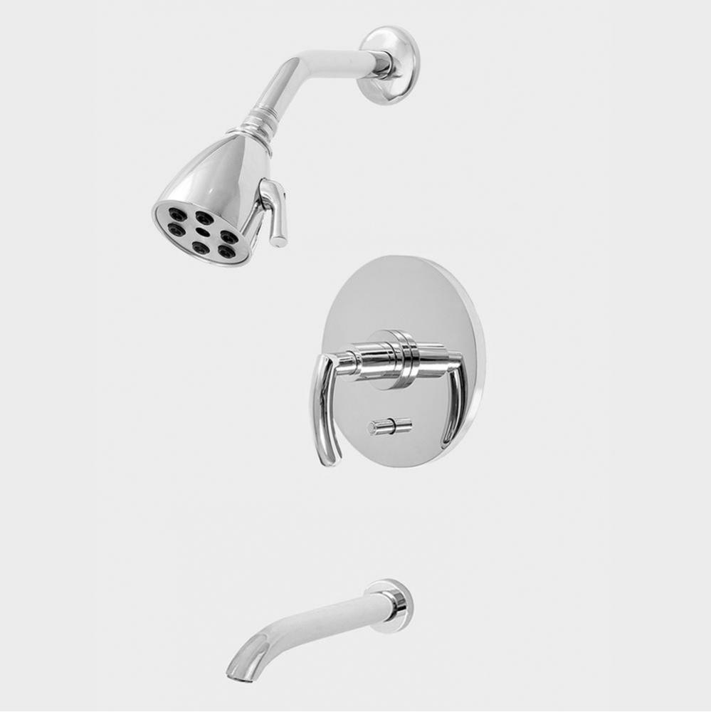 Pressure Balanced Tub & Shower Set Trim Prana Chrome .26