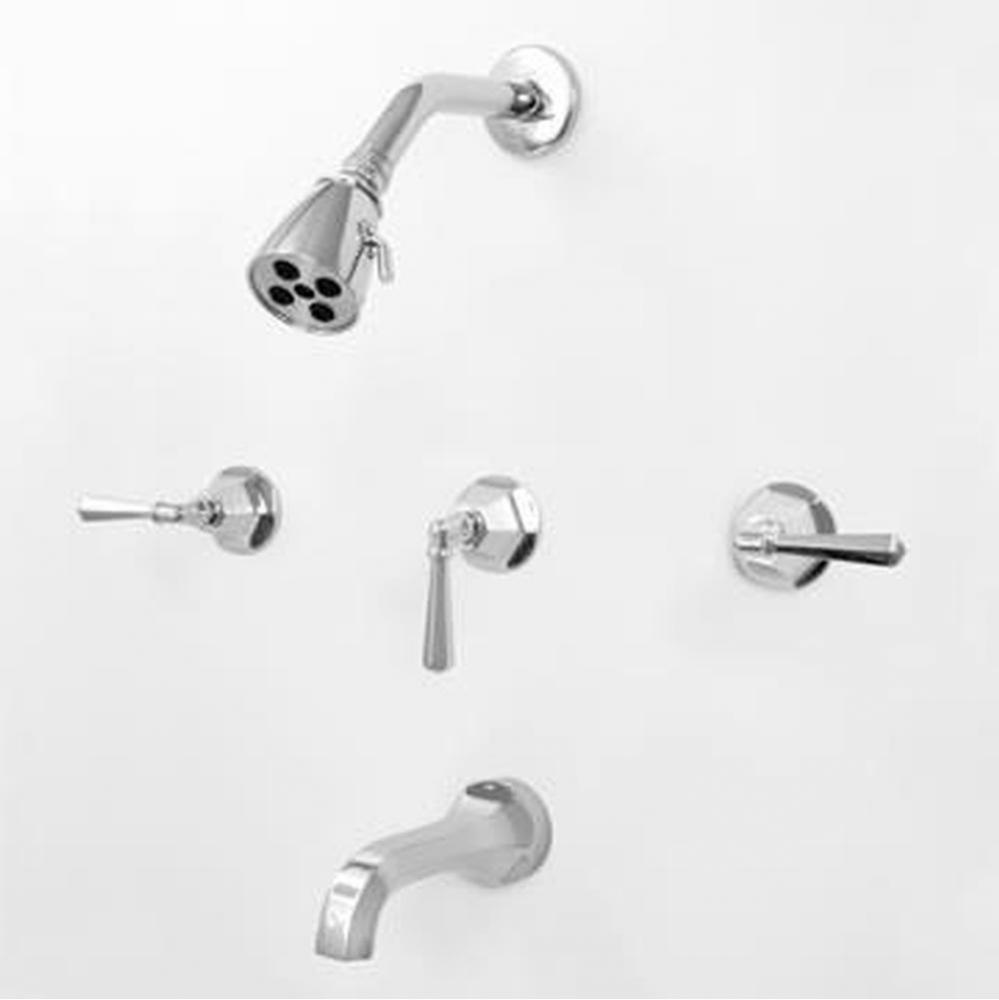 3 Valve Tub & Shower Set TRIM (Includes HAF and Wall Tub Spout) WINDHAM CHROME .26