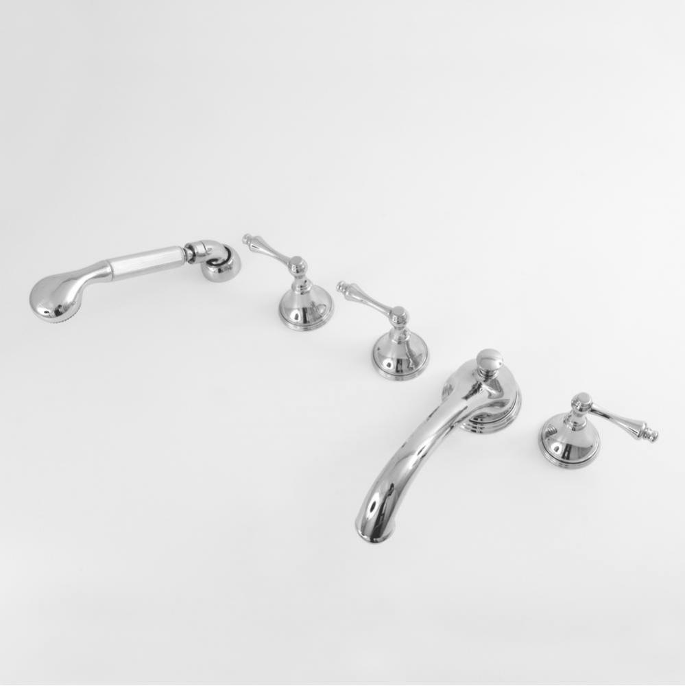 Roman Tub Set TRIM with Deckmount Handshower LEXINGTON CHROME .26