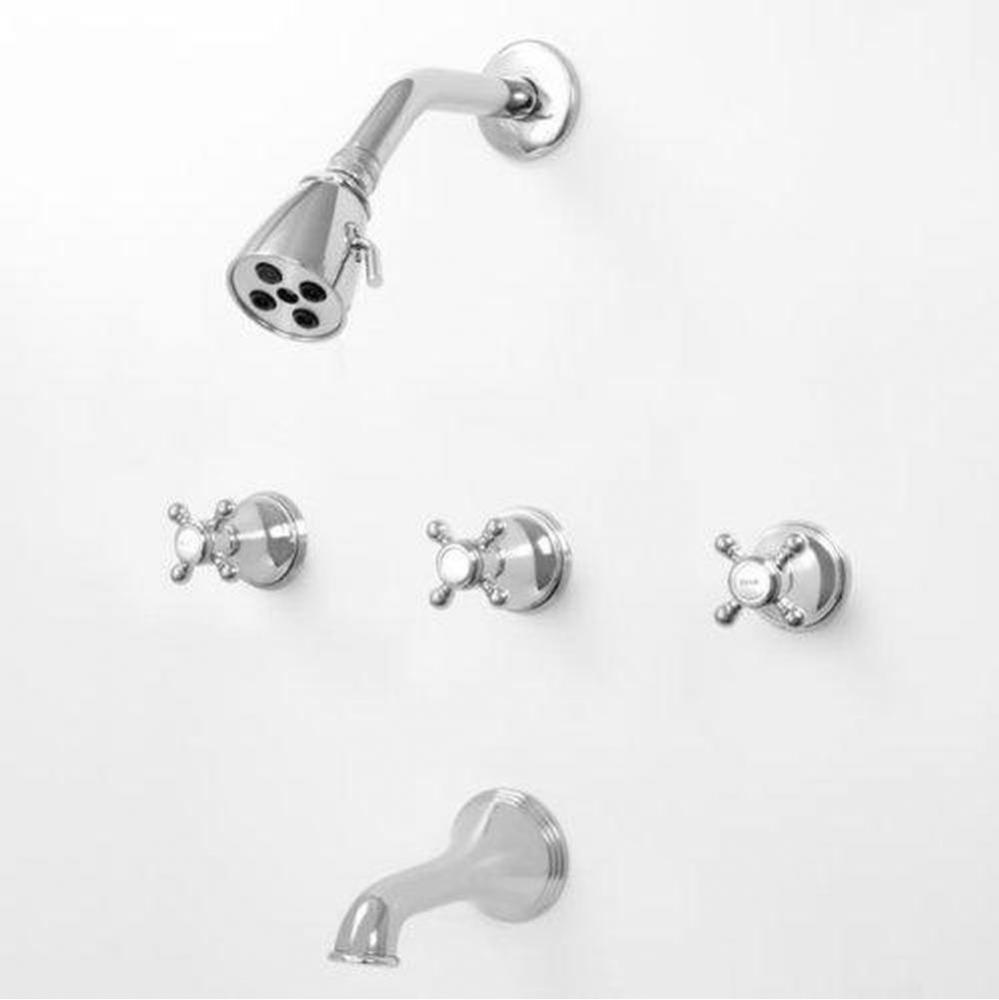 3 Valve Tub & Shower Set TRIM (Includes HAF and Wall Tub Spout) PORTSMOUTH CHROME .26