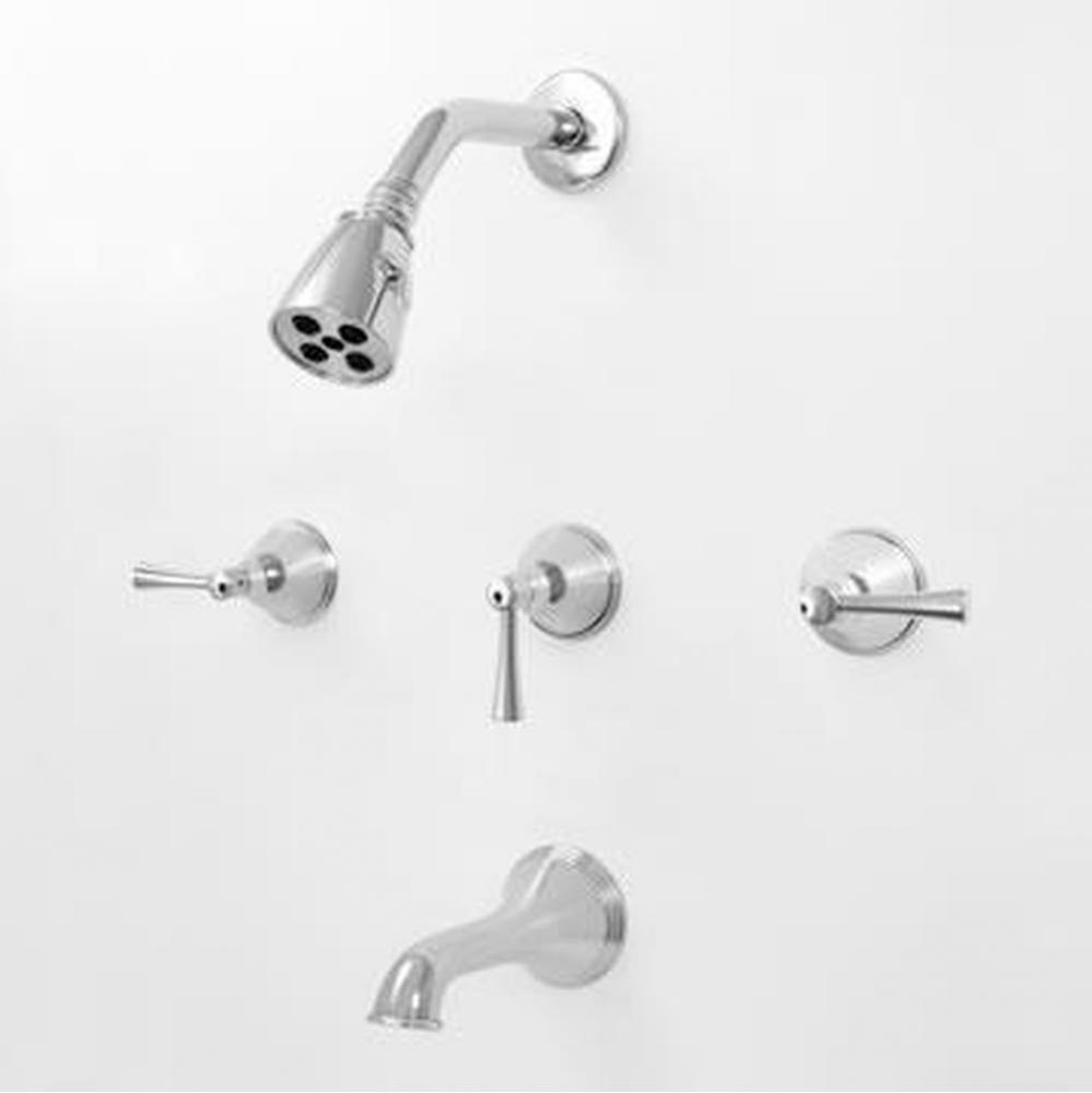 3 Valve Tub & Shower Set TRIM (Includes HAF and Wall Tub Spout) CHICAGO CHROME .26