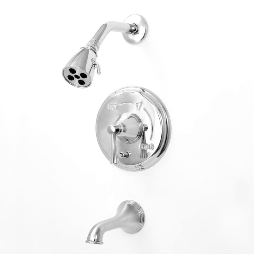 Pressure Balanced Tub & Shower Set Trim (Includes Haf And Wall Tub Spout) Chicago Chrome .26