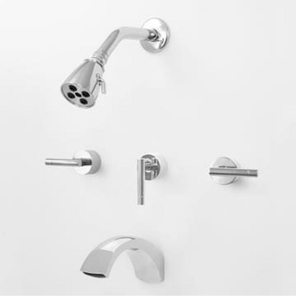 3 Valve Tub & Shower Set TRIM (Includes HAF and Wall Tub Spout) PALERMO CHROME .26