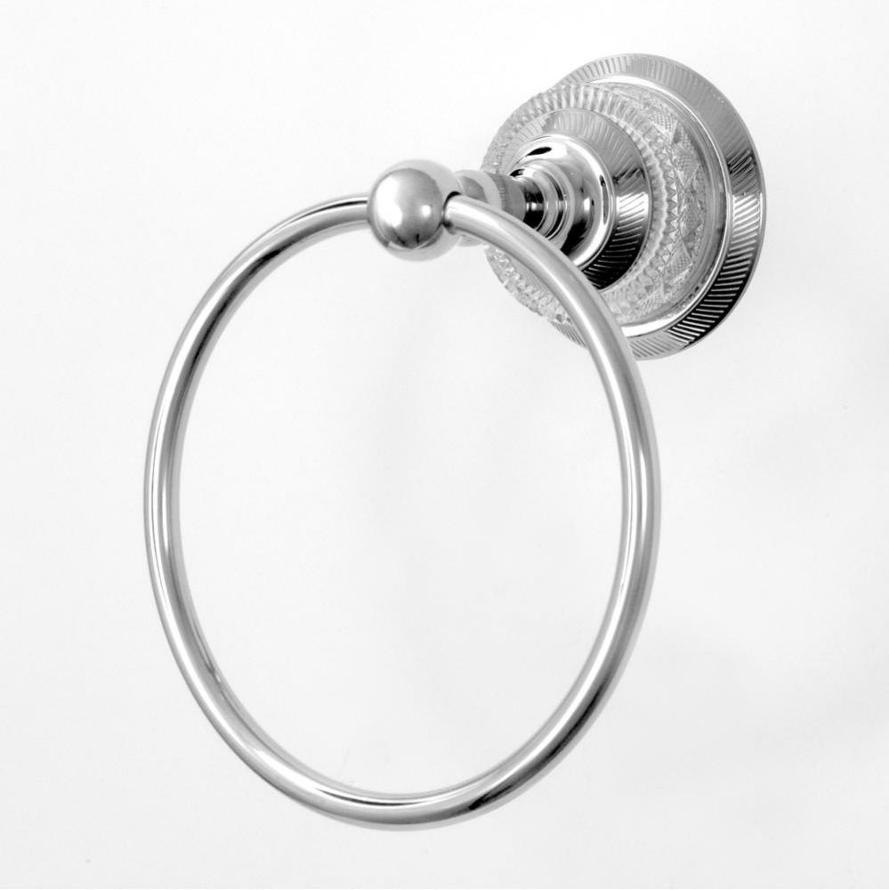 Series 97 Towel Ring w/brackets CHROME .26