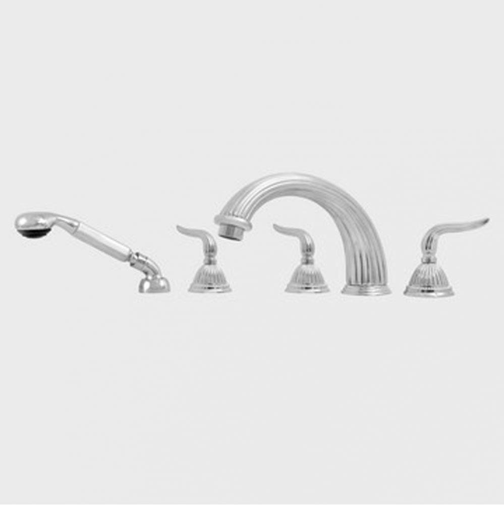 Roman Tub Set TRIM with Deckmount Handshower JEFFERSON ELITE II CHROME .26