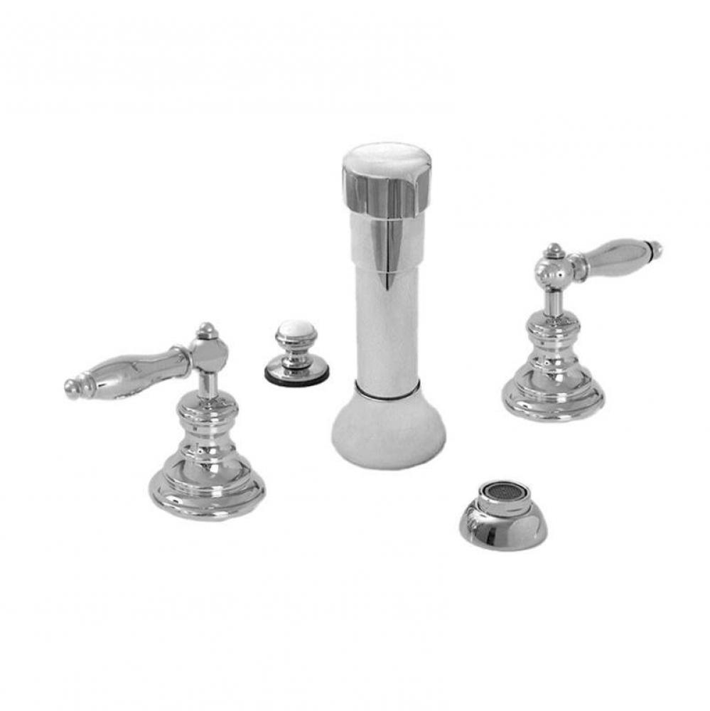 Bidet Set Complete with 026 Finial Lever in Polished Chrome