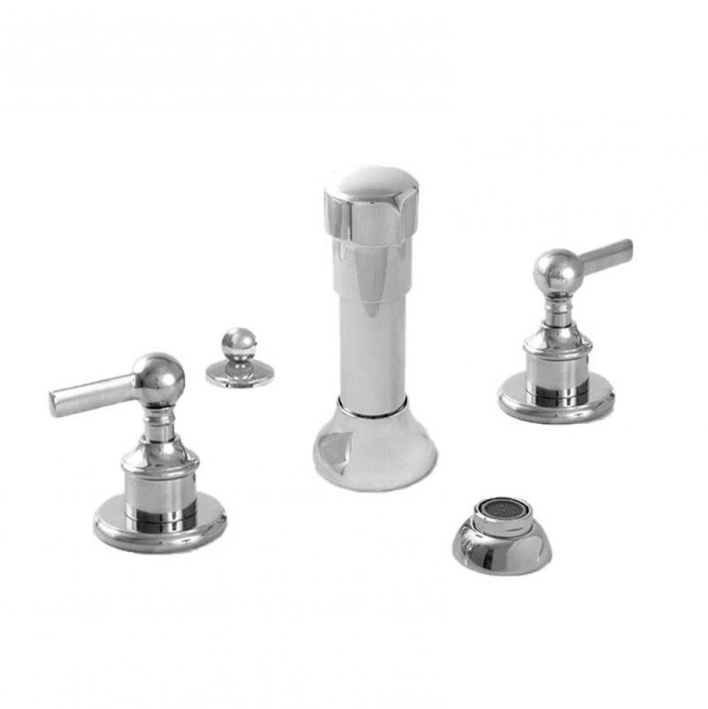 Bidet Set Complete with 158 Lever in Polished Chrome