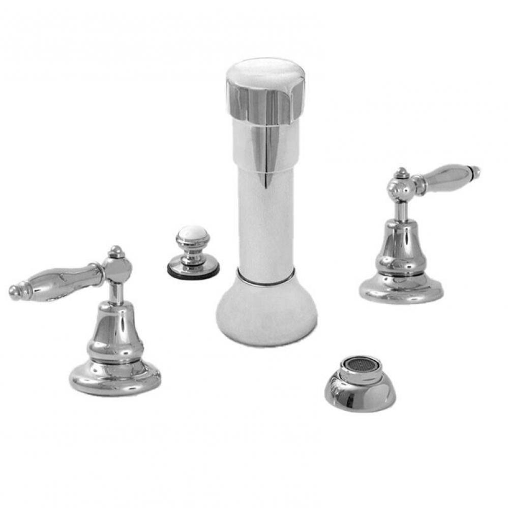 Bidet Set Complete with 486 Finial Lever in Polished Chrome