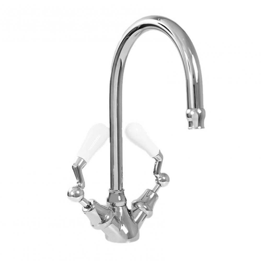 Single-Hole Bar Faucet with 482 Offset Lever in Polished Chrome