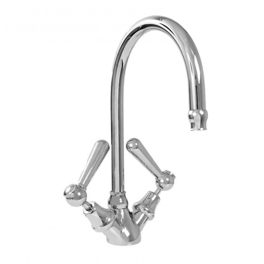 Single-Hole Bar Faucet with 484 Straight Lever in Polished Chrome