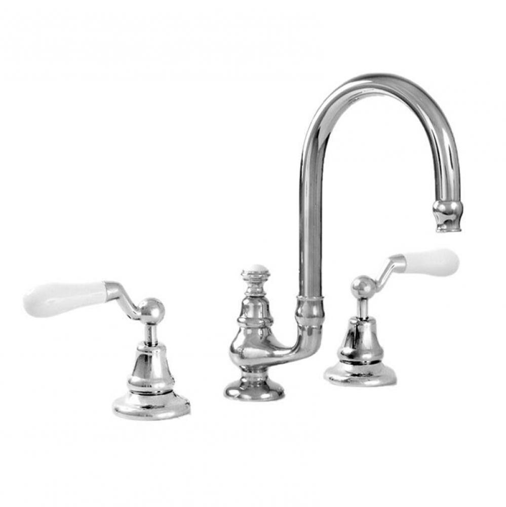 Sancerre Petite Widespread Lavatory Set with 482 Offset Lever in Polished Chrome