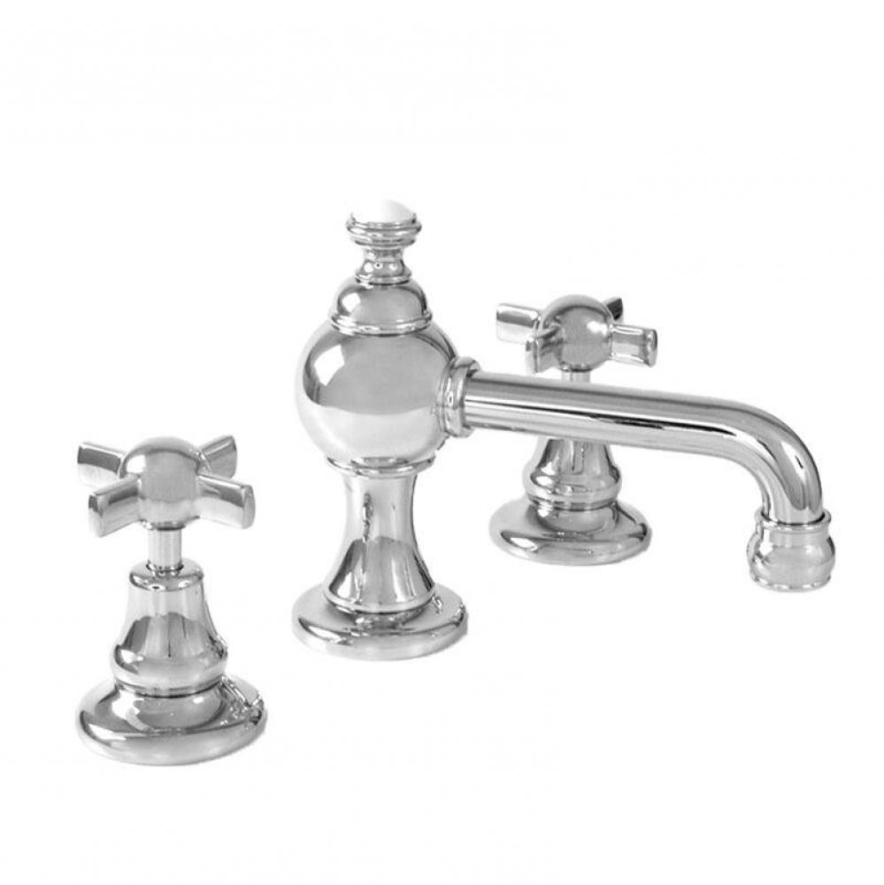 St. Julien Widespread Lavatory Set with 463 Cross Handle in Polished Chrome
