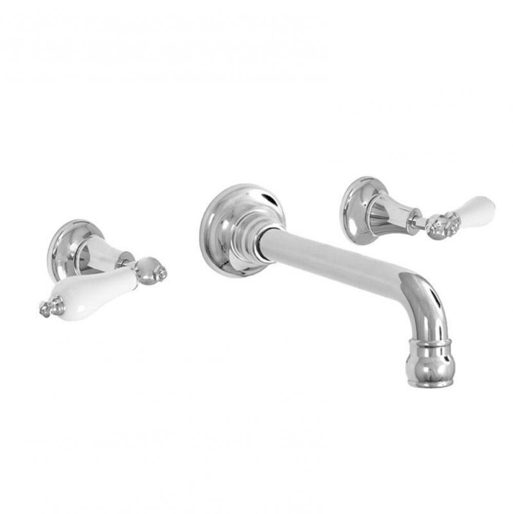 St. Julien Wall/Vessel Lavatory Trim with 465 Porcelain Lever in Polished Chrome