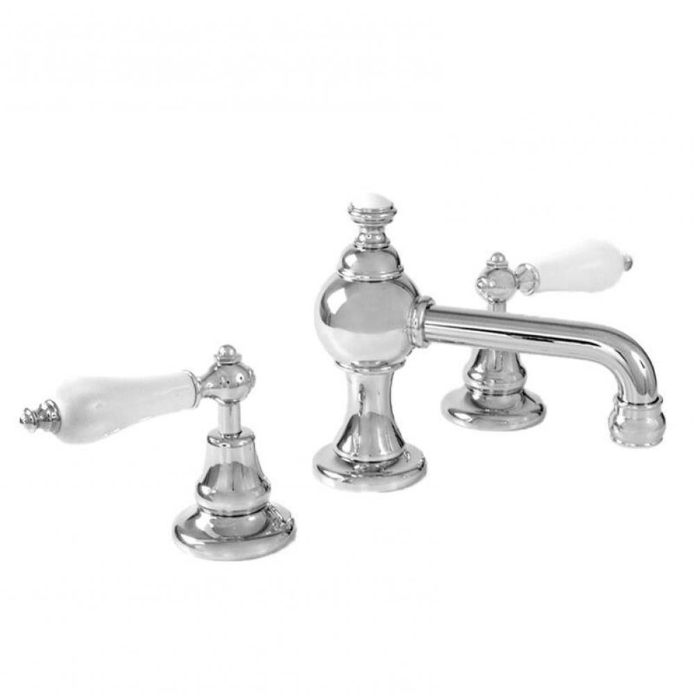 St. Julien Widespread Lavatory Set with 465 Porcelain Lever in Polished Chrome