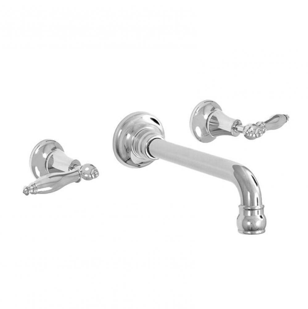 St. Julien Wall/Vessel Lavatory Trim with 466 Finial Lever in Polished Chrome