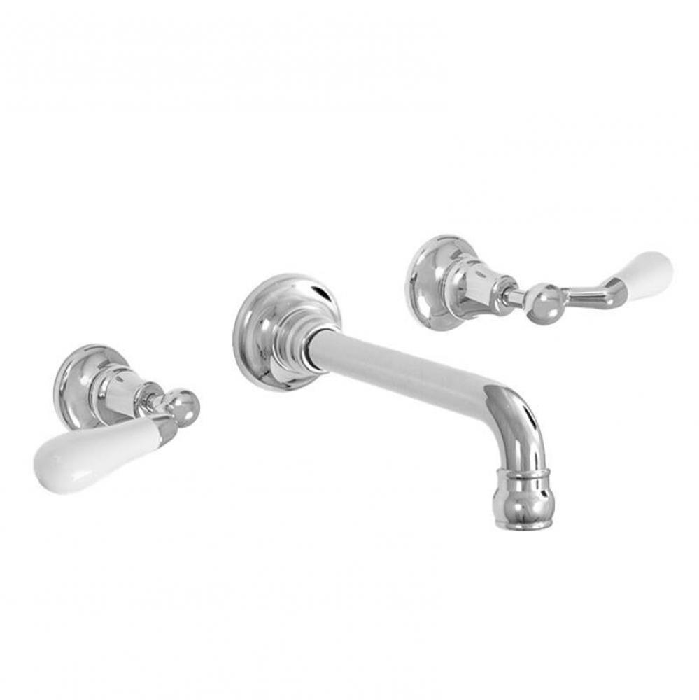 Rutherford Wall/Vessel Lavatory Trim with 482 Offset Lever in Polished Chrome