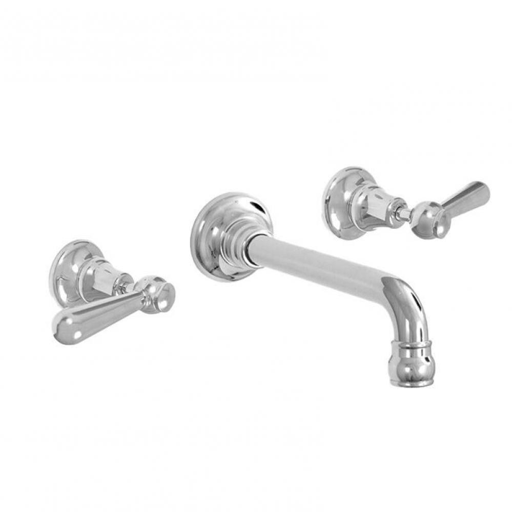 Rutherford Wall/Vessel Lavatory Trim with 484 Straight Lever in Polished Chrome