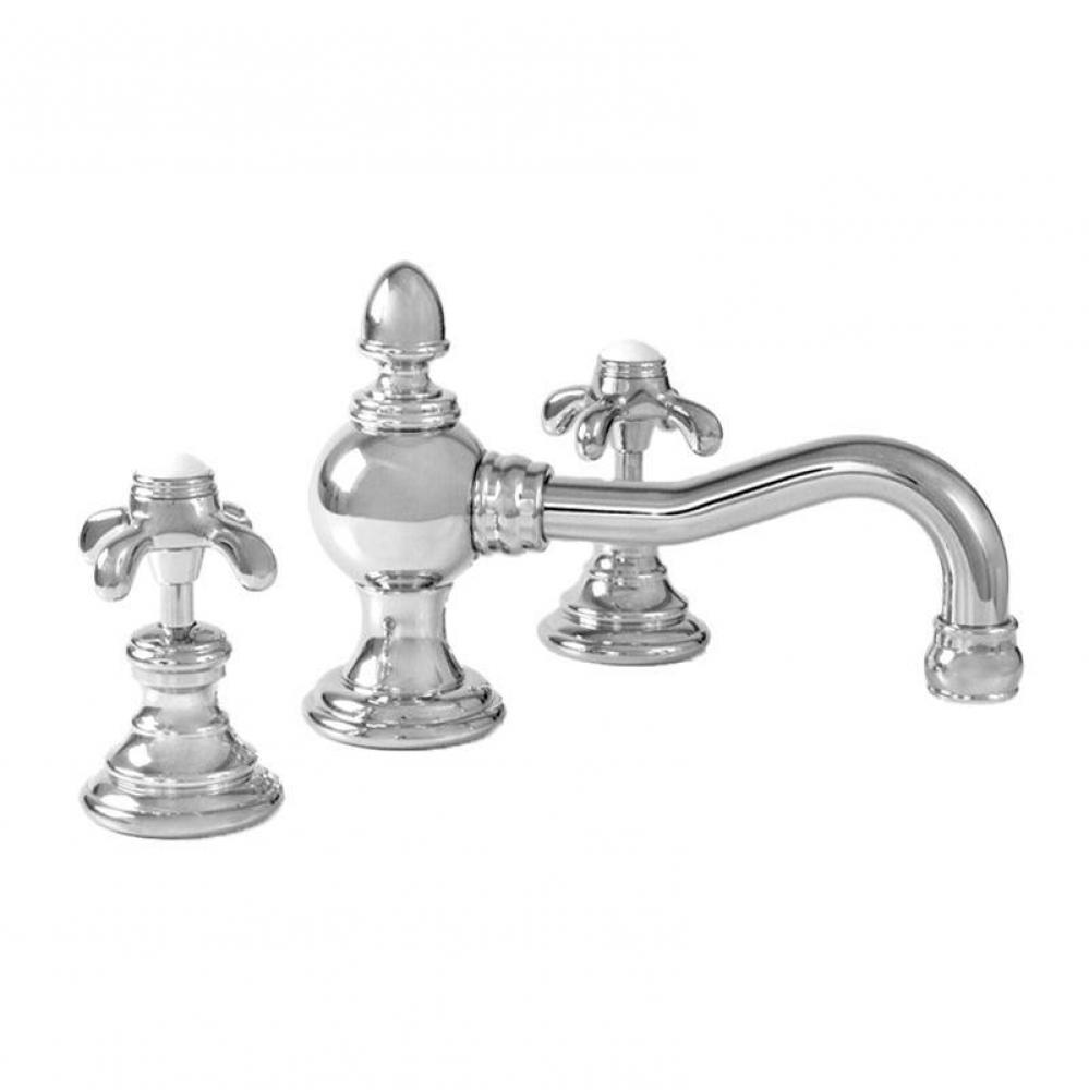 Cote D'Or Widespread Lavatory Set with 021 Drop Cross Handle in Polished Chrome