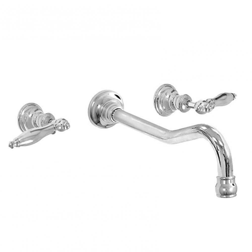 Cote d'Or Wall/Vessel Lavatory Trim with 026 Finial Lever in Polished Chrome