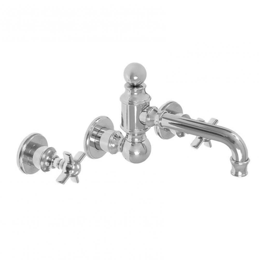 Margaux Wall/Vessel Lavatory Trim with 157 Cross Handle in Polished Chrome