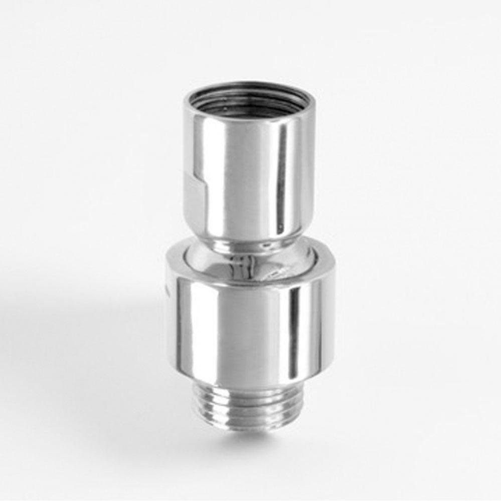 1/2'' NPT. Extra Deep Connector to cover threads.  CHROME .26