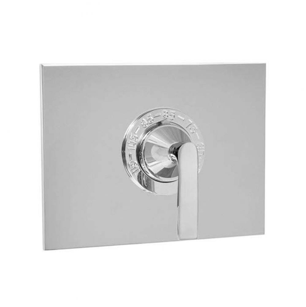 3/4'' Thermostatic Set with 6'' x 9'' Rectangular Plate TRIM LISSE C