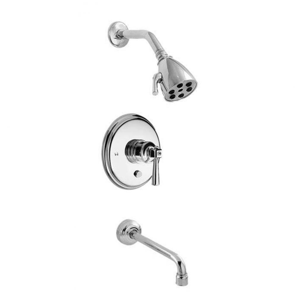 Pressure Balanced Tub & Shower Set Trim (Includes Haf And Spout) Regent Chrome .26