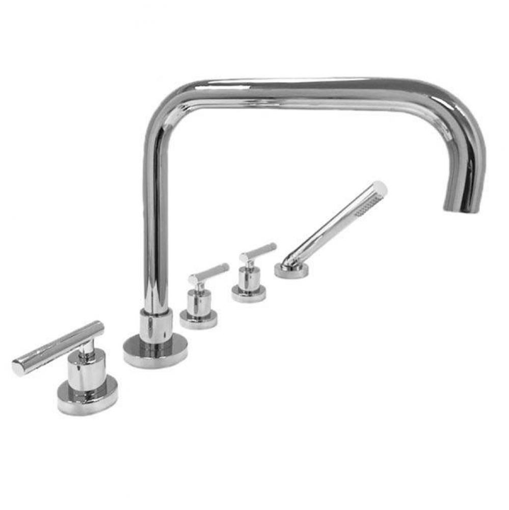 Roman Tub Set TRIM with Deckmount Handshower POLARIS II CHROME .26