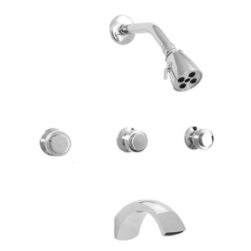 3 Valve Tub & Shower Set TRIM (Includes HAF and Wall Tub Spout) SEVILLE CHROME .26