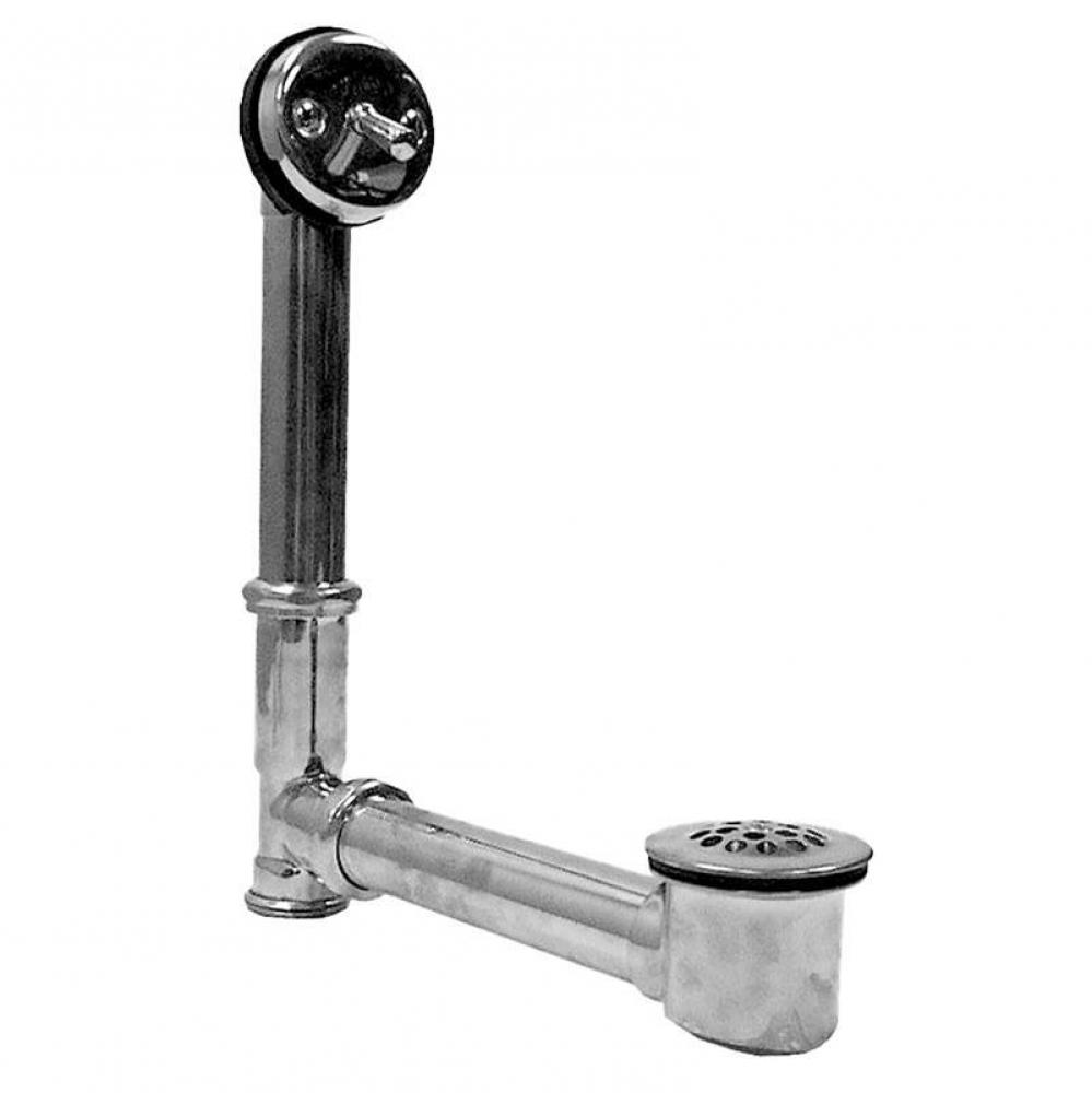 Concealed Standard Trip Lever and Overflow 14''- 16'' Tall, Adjustable CHROME